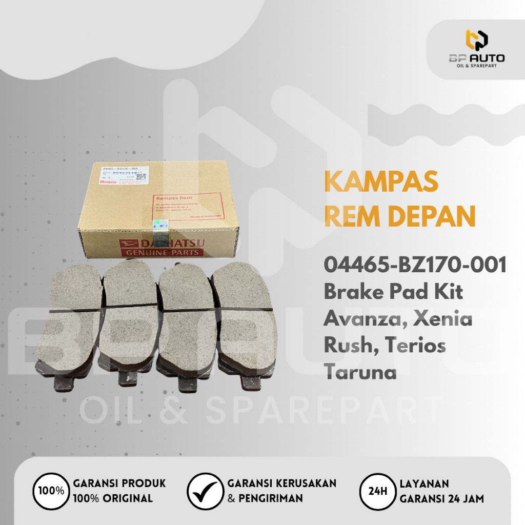Kampas Rem Depan Brake Pad Avanza Xenia Rush Terios Taruna 04465-BZ170-001 Original