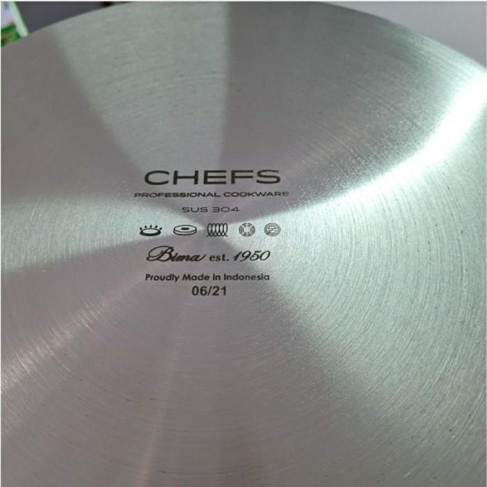 Sauce Pan Stainless Sus 304 Bima Chef Sauce Pan 3 Ply Professional