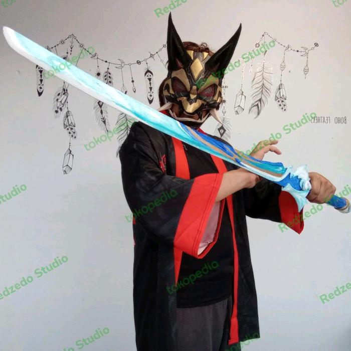 Replika pedang Haran Geppaku Futsu, Genshin Impact cosplay