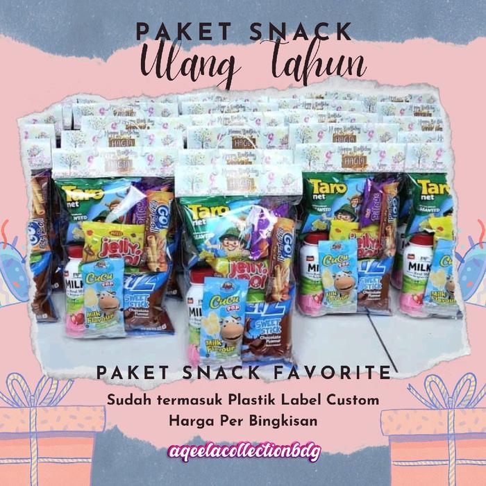 Ready Paket Snack Ultah Anak - Paket Favorit order