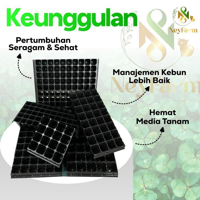 Paket Tray Semai Alas Tray Cover Tutup Tray Semai - Tray Semai