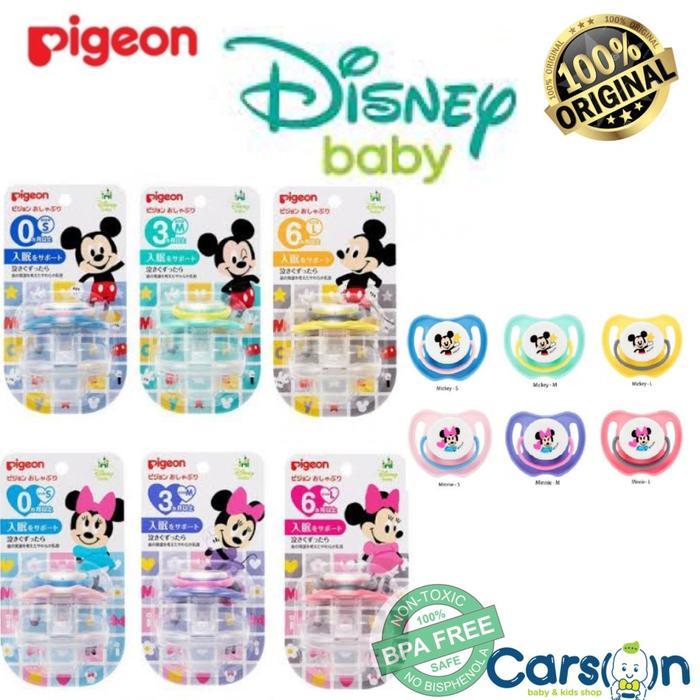 Ready Pigeon Pacifier Disney Minnie MickeyEmpeng Pigeon Disney Bayi Silicon -Gratisongkir