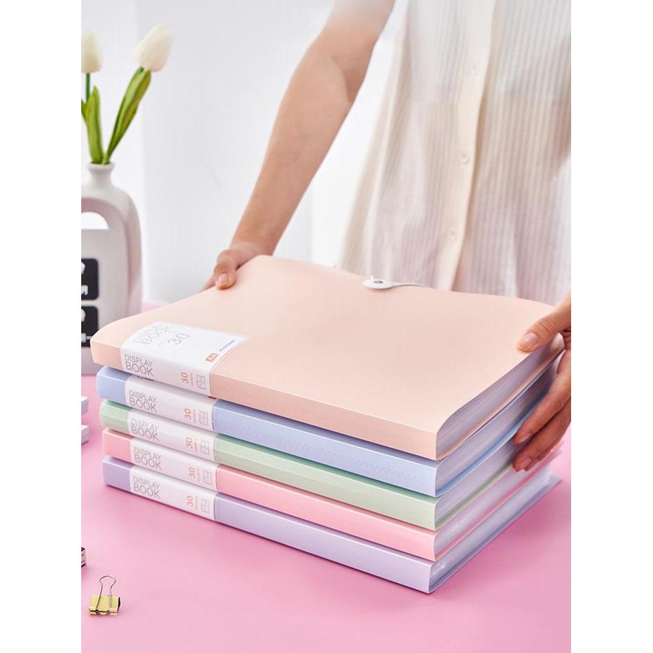 map dokumen aesthetic A4 map folder f4 clear holder Document Keeper/map plastik dokumen - Qiqi