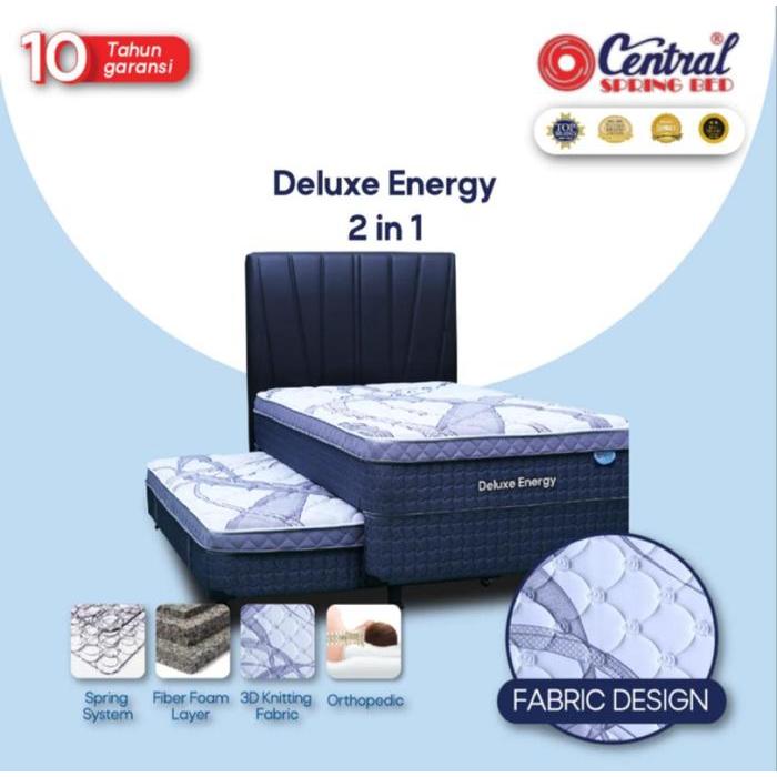 Kasur Central Springbed Deluxe Energy Plushtop 2 in 1 kasur sorong springbed Central - kasur tingkat
