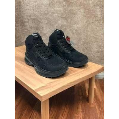 Kanky Sport - Sepatu Sneaker Pria Dan Wanita Vulung Full Black Boot Size 38-43 Sepatu Casual Running