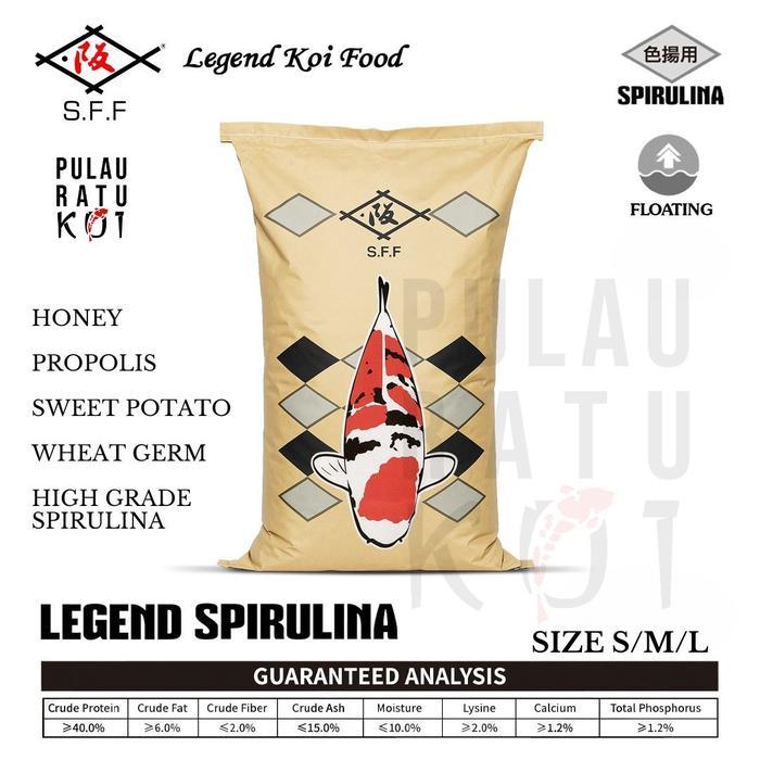 Sakai Fish Farm Legend Koi Food Spirulina Color Pelet Pakan Pre-Digestion Premium Import Floating