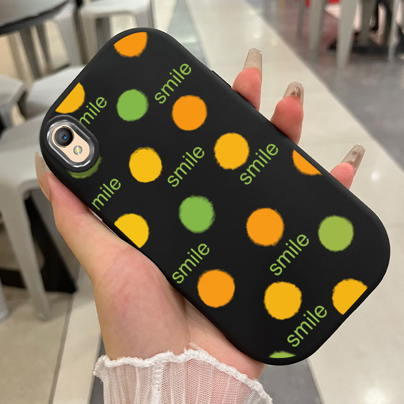 Casing Hp Untuk OPPO A37 A37F Case Polkadot Estetik Pop Art Kasing silikon Cesing Silicone Cair Kesi