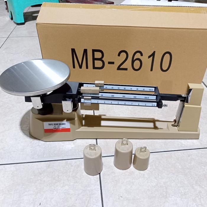 TERBARU Timbangan Neraca 2610 Triple Beam Balance 2610 Timbangan Neraca 3 ( Tiga ) Lengan Manual