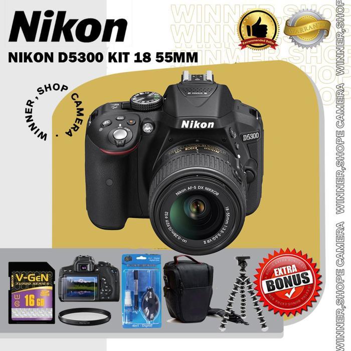 Nikon D5300 Kit 18-55 Af-P Vr Kamera Nikon D 5300 Kit Vr Terbaru 