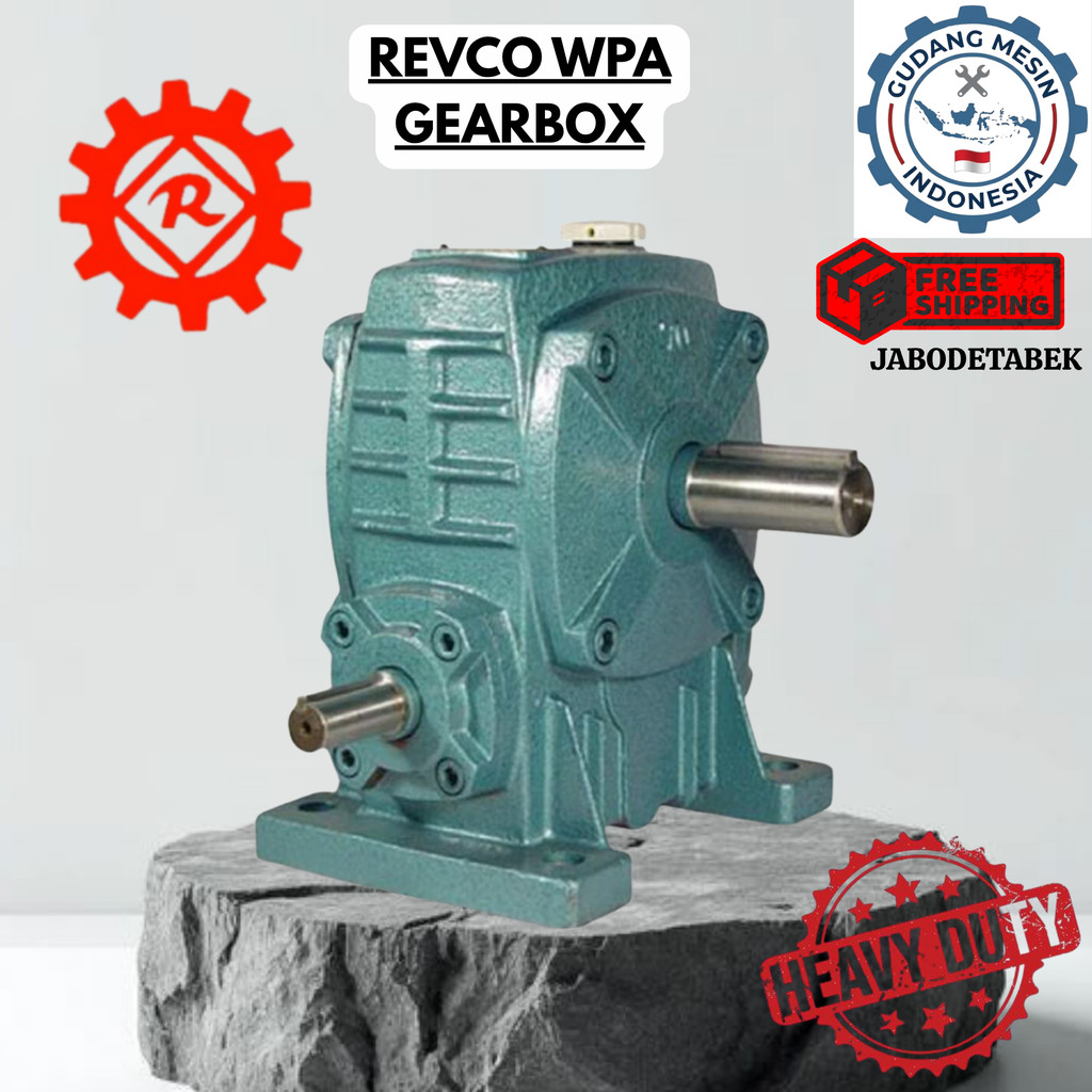 GEAR BOX REVCO WPA 100 WORM GEAR REDUCER RATIO 1:10-60/ GEAR BOX REVCO WPA WORM GEAR REDUCER RATIO 1