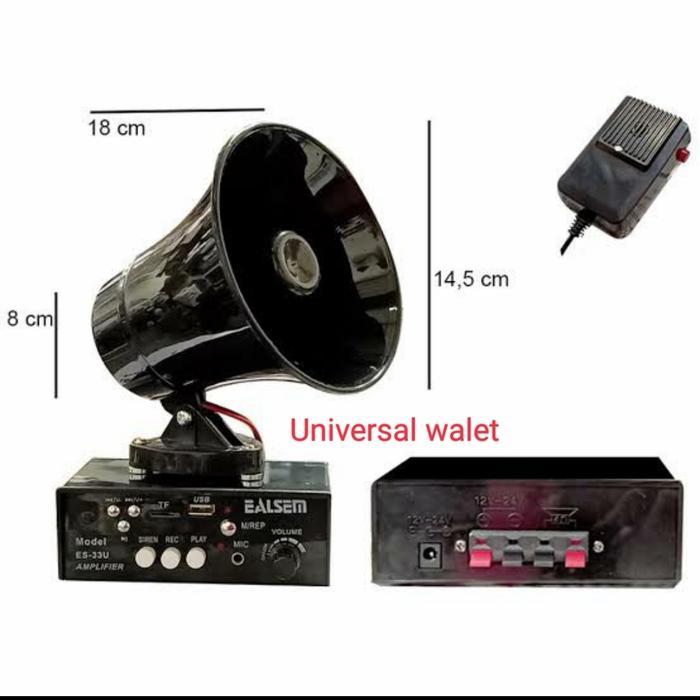 DC amplifier Ealsem ES 33U untuk jualan keliling
