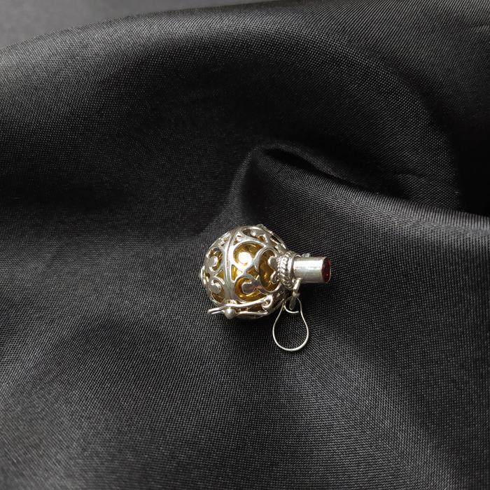 Vinicystore- Liontin Tabung Bola Charm Perak 925