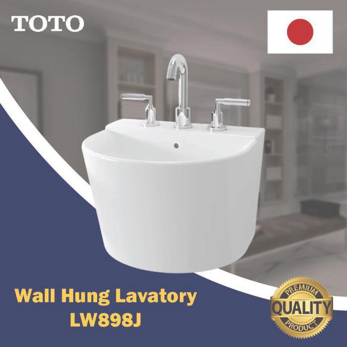 TOTO Wastafel LW898J Complete Set Tanpa Kran