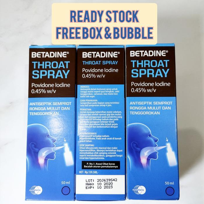 Betadine Sore Throat Spray 50Ml Betadine Throat Spray Antiseptic Spray