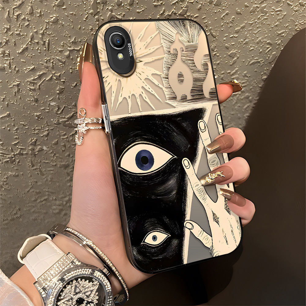 Mystic Eye Art Hand Drawn Print Casing Hp Untuk OPPO A37 A37F NEO 9 Case Phone Keras Kualitas Tinggi