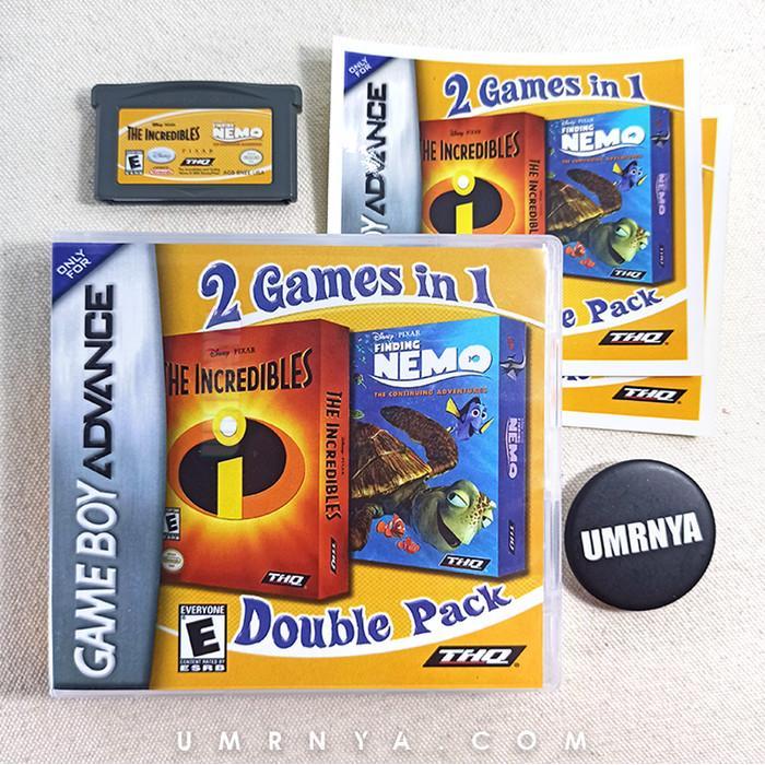 Kaset Original 2 Games in 1 Double Pack Nemo Nintendo Gameboy GBA 2in1