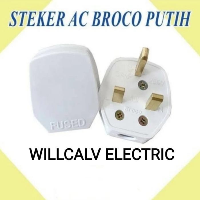 SALE STEKER AC BROCO / STEKER AC BROCO KAKI 3 / COLOKAN AC KAKI 3 BROCO