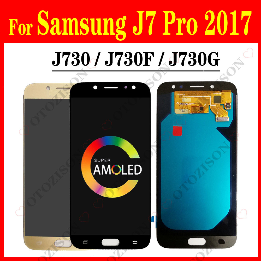 Super AMOLED J730 LCD For Samsung For Galaxy J7 2017 LCD J730F/DS J730FM/DS Display Screen Touch Dig