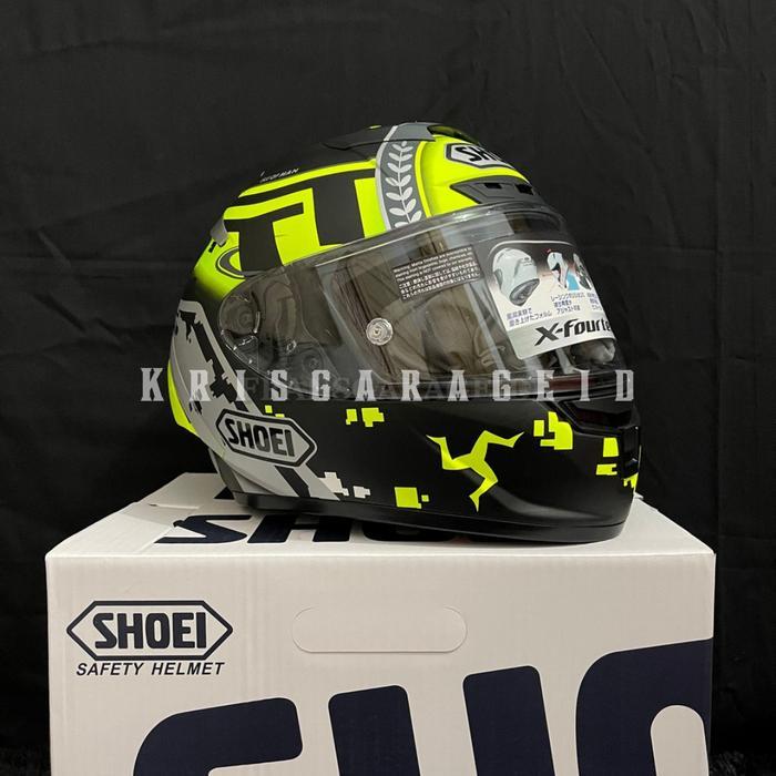 HELM SHOEI X14 IOM TT ROAD RACES HIJAU FULL 1:1 REP