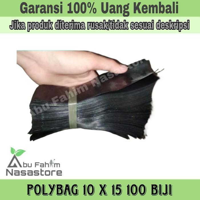 Polybag tanaman ukuran 10 x 15 isi 100biji/polybag 10 x 15