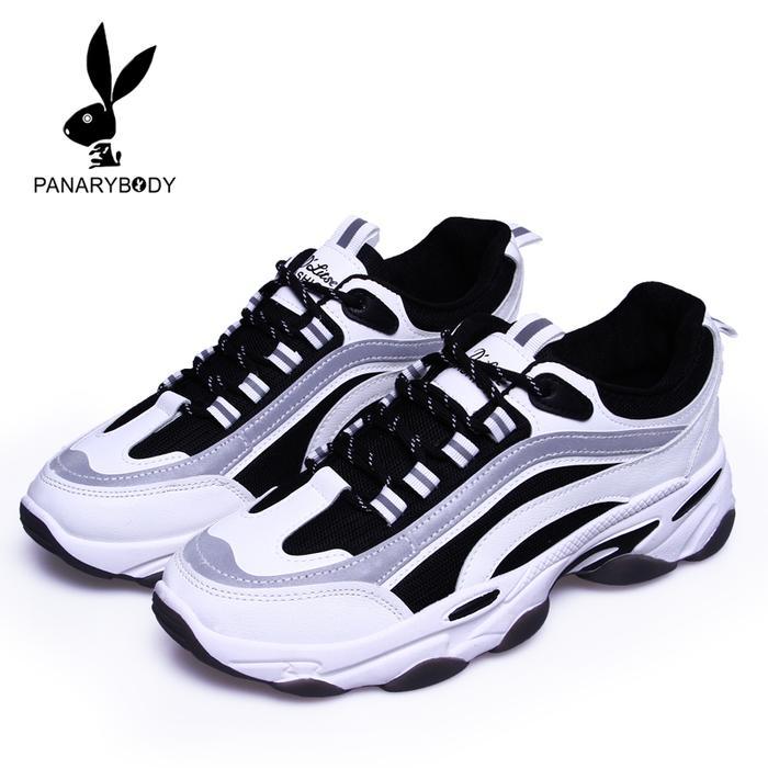 Oriva - Sepatu Sneakers Cowok Model Bertali Sepatu Cowok Gaya Fashionable Ringan Sepatu Hangout 9802