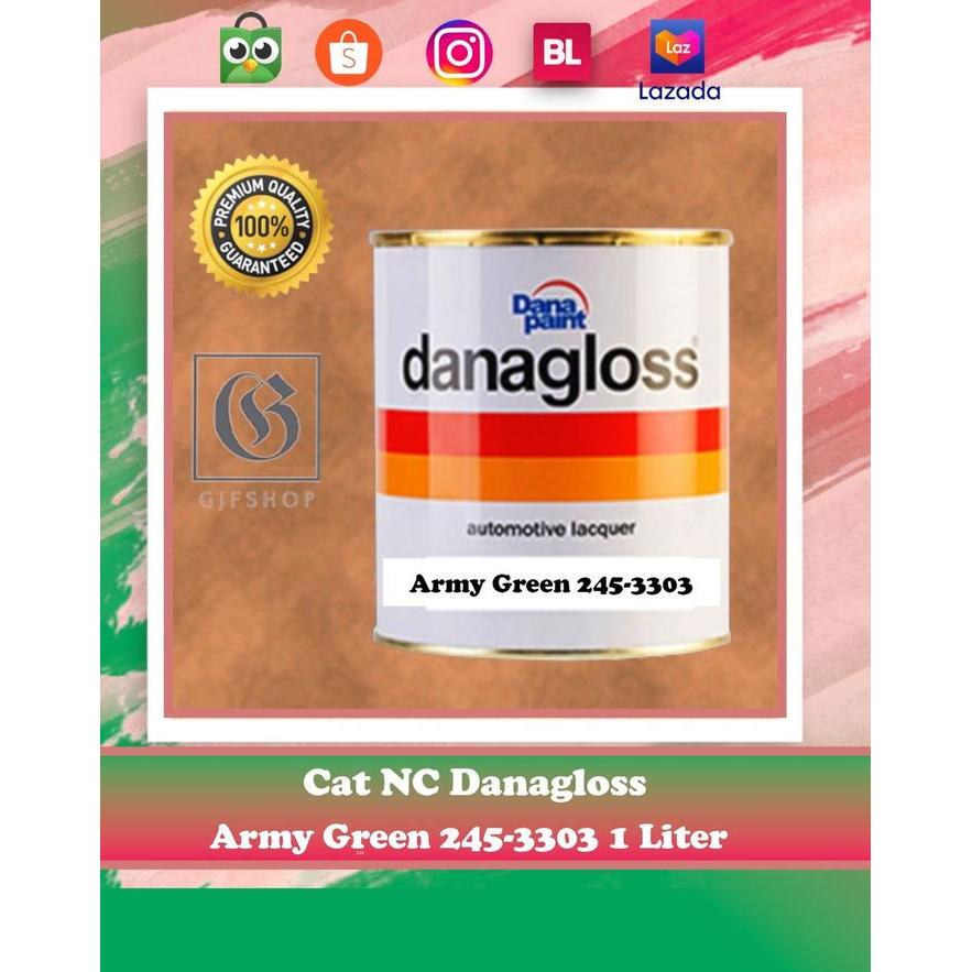 Cat Duco Nc Danagloss Army Green 245-3303 1 Liter #Gratisongkir
