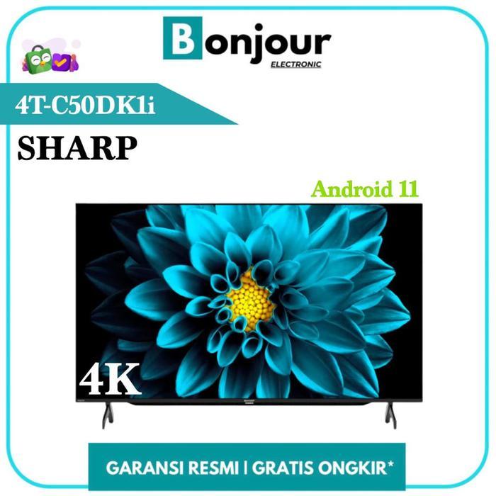 TV Android 50 Inch Sharp 4T-C50DK1i Android 4K 50 Sharp 50DK1 50DK1i