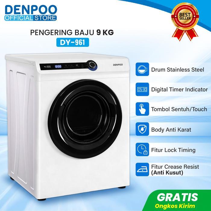 Denpoo Mesin Pengering Pakaian Laundry Mesin Dryer DY 961 - DY-961