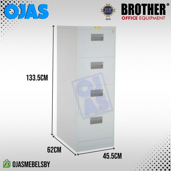 READY Lemari arsip besi Filling Cabinet 4 Laci BROTHER B-104