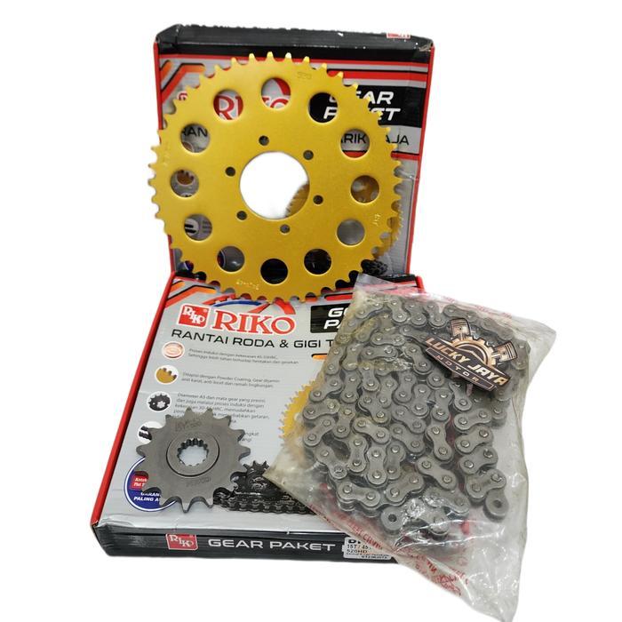 Gearset Girset Chainkit Gear Gir Set Rantai Suzuki Dr 200 Dr200 Riko