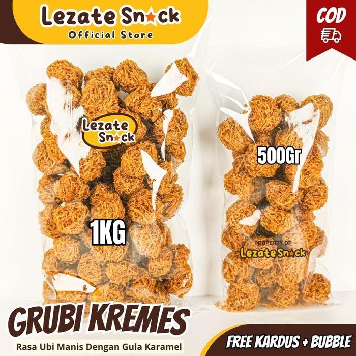 Grubi Kremes 1Kg Kremesan Ubi Jalar Manis Jajanan Jadul / Kremes Ubi Jalar Gula Merah Manis Kiloan
