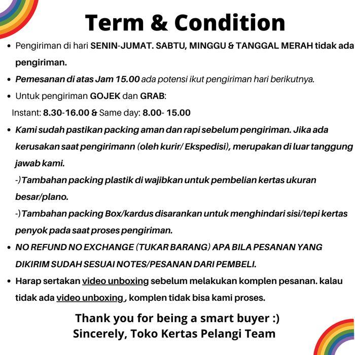 SALE karton hard board no.30 tebal 3mm