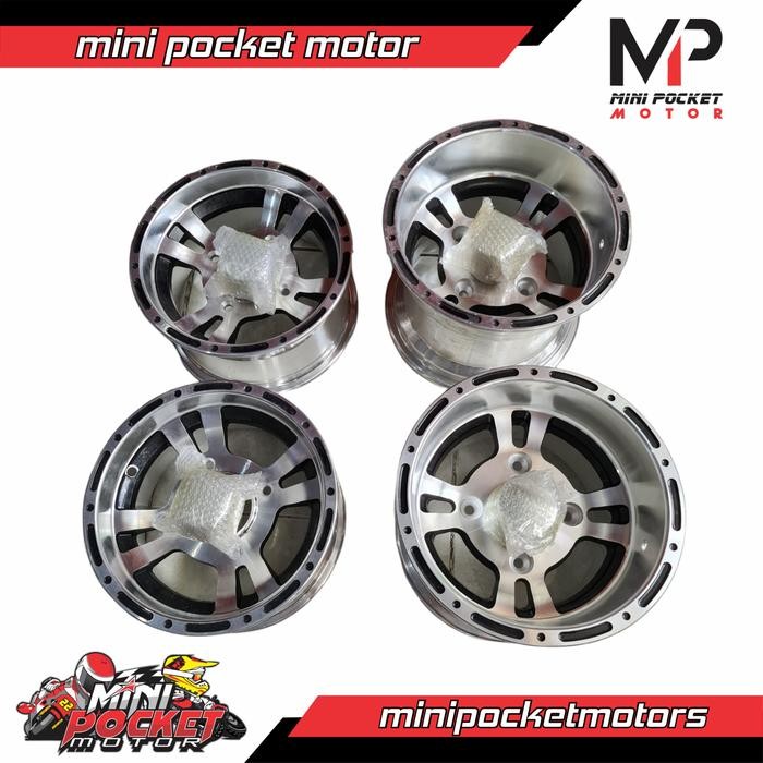 Velg Racing ATV Ring 10 Inch Velg ATV Ring 10 Alloy + Wheels Dop