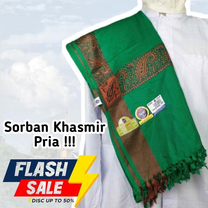 TERLARIS sorban khasmiri arifat sorban pria Arab habib sorban syekh sorban imam READY STOCK