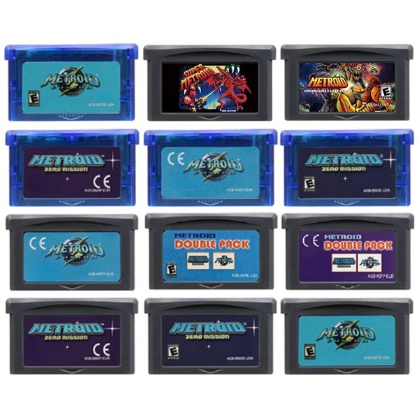 GBA Game Cartridge Metroid Series 32 Bit Video Game Console Card Fusion Zero Mission Crocomire's