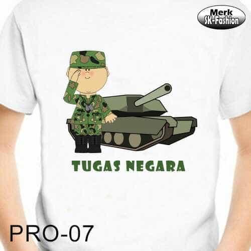 Kaos Anak Profesi Tentara (PRO-07) / Kaos Bayi Gambar Tentara