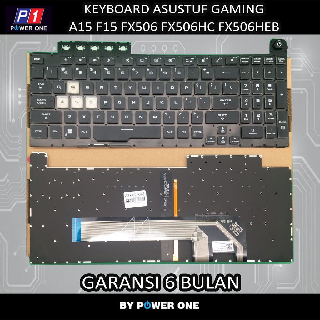 Keyboard Asus TUF Gaming A15 F15 FX506 FX506hc FX506heb FX506lh FX506li