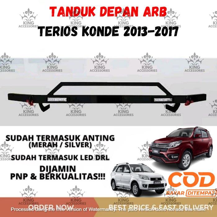 TANDUK TOWING DEPAN DAN BELAKANG BESI BAR PELINDUNG BEMPER MOBIL TERIOS KONDE 2013-2017