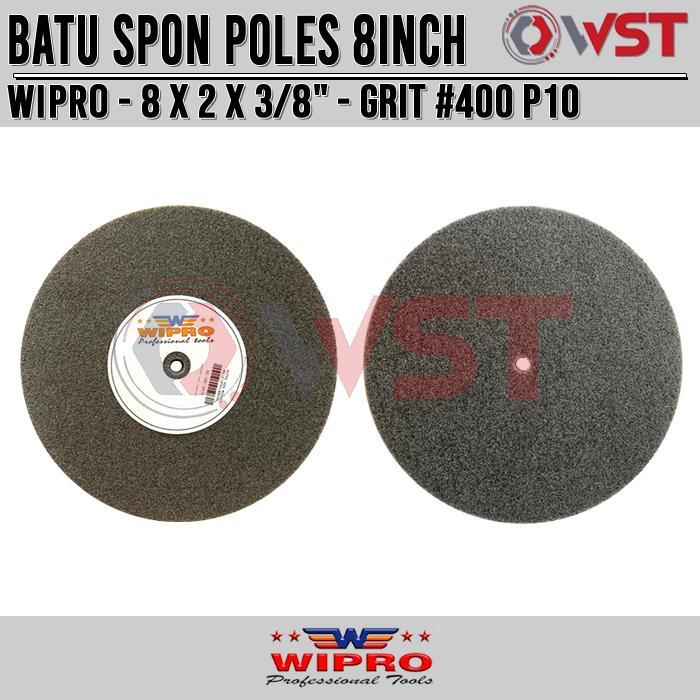 Wipro Batu Gerinda Poles Non Woven 8inch Grit 400 P10 / Poliac / Spon