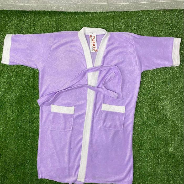 Handuk Kimono Anak Handuk Mandi Anak Kimono Mandi Anak Model List Putih