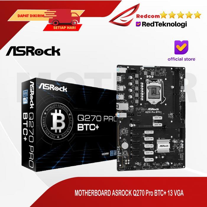 MOTHERBOARD ASROCK Q270 PRO BTC+ 13 VGA