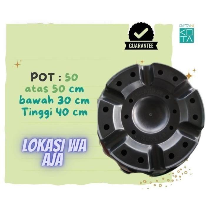 Lokasi Pondok Gede Grosir Pot 50 Cm Hitam Bunga Tambulapot