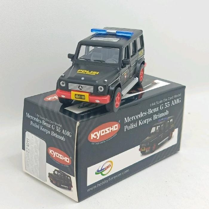 Kyosho 1/64 Mercedes-Benz G55 AMG Polisi Korps Brimob