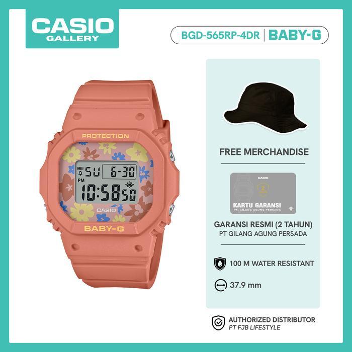 JAM TANGAN WANITA CASIO BABY-G BGD-565RP-4DR ORIGINAL DIGITAL NAVY