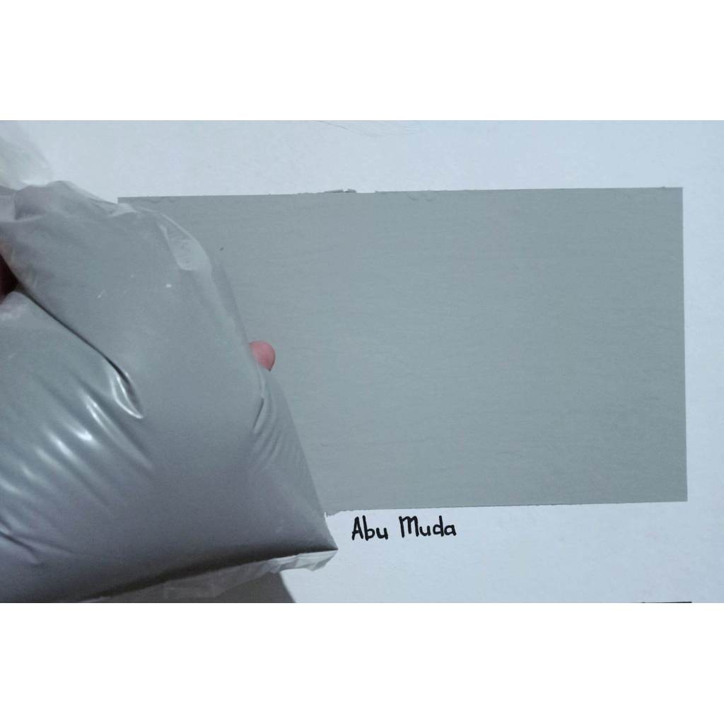 cat kiloan berkualitas warna abu muda tidak luntur exterior interior