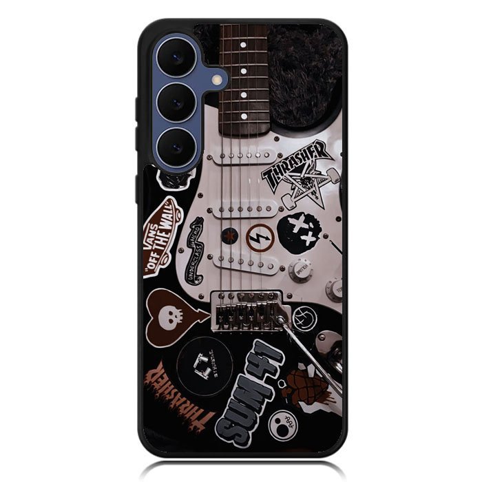 Sticker-Bomb Strat Thrasher x Vans CN0130 Casing Custom Samsung S25/S24/S23/S22/S21 Edge FE Ultra Pl