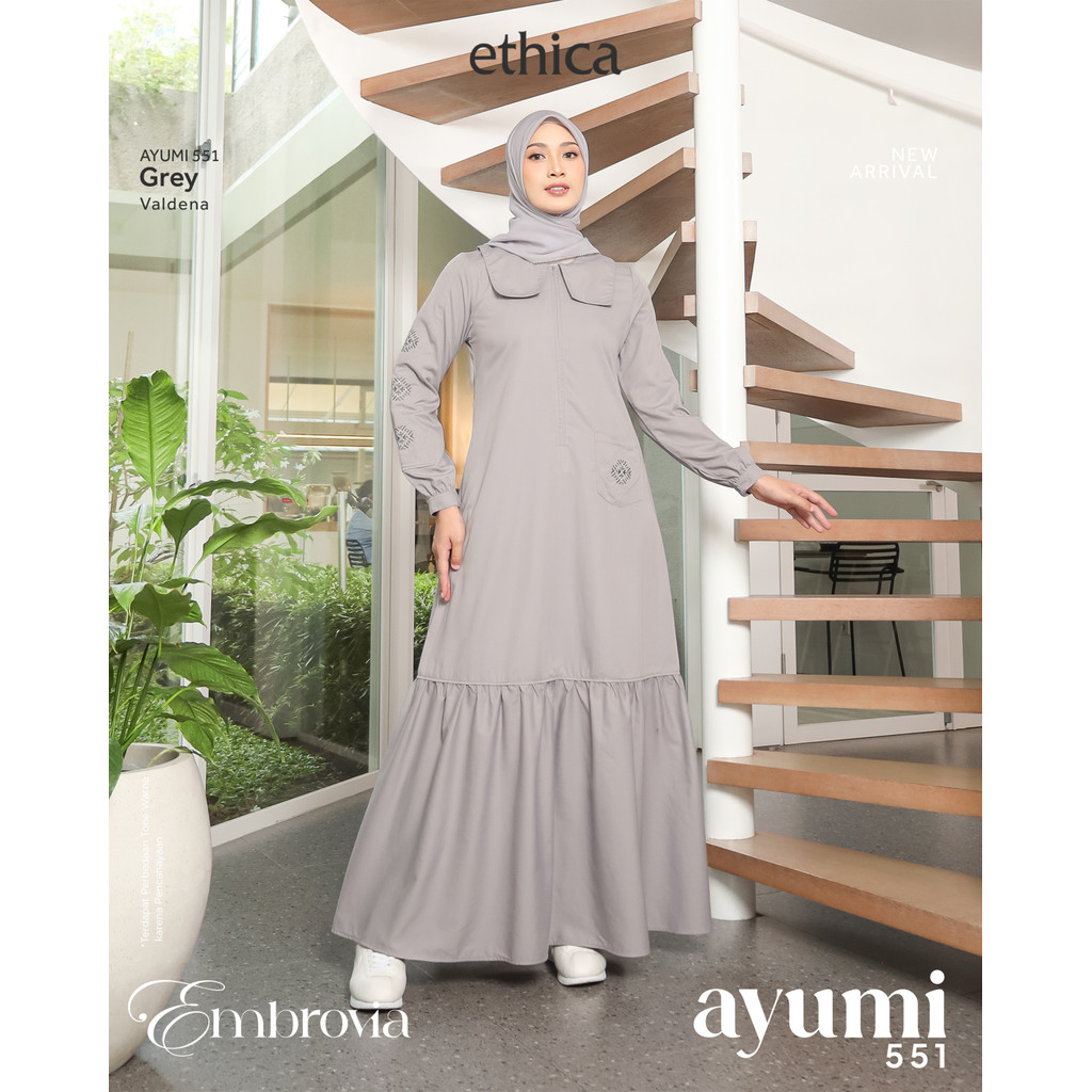 GAMIS WANITA ETHICA AYUMI 551 / GAMIS LEBARAN TERBARU 2026