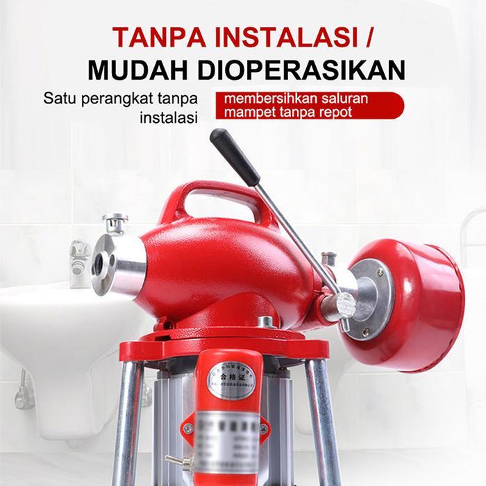 Mesin Drain Cleaner Universal Mesin Bor Drain Cleaner Pembersih Pelancar Pipa Mampet