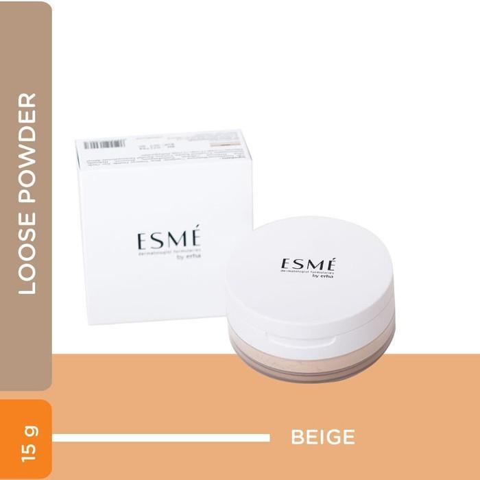 Nasywa- Erha Esme Bedak Wajah Tabur True Matte - Semua Jenis Kulit Powder Kuning