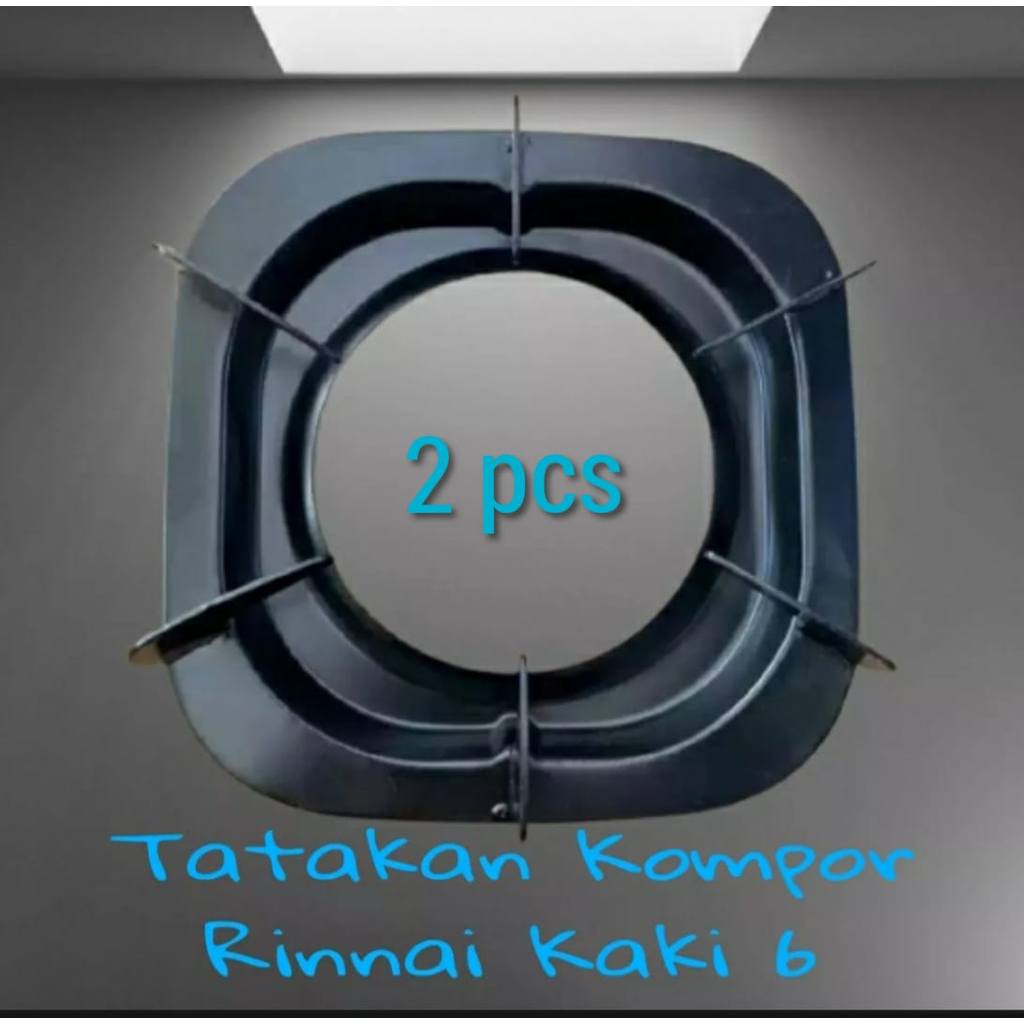 PROMO - 2pcs Tatakan Dudukan Tungku Kompor Gas Rinnai Kaki 6 Rinai Bahan Tebal Kuat Awet